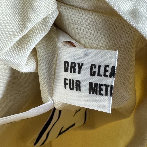 GDT Too NWOT Vintage Cream Rabbit Fur Vest Sz M - Picture 8 of 9